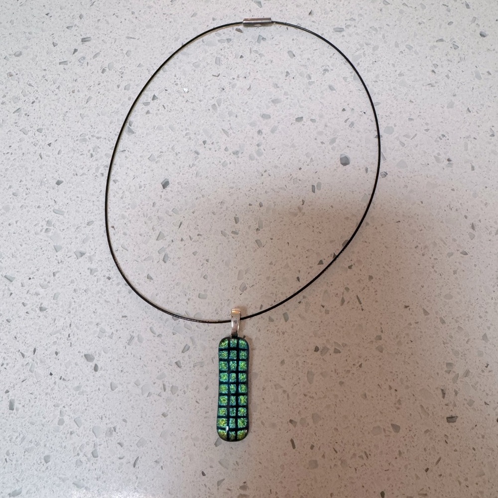 Glass Art Pendant Necklace